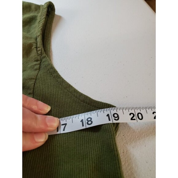 Cottagecore Terzo Millennio Linen Dress Women’s L Green Silver Trim Italy Boho - Picture 11 of 15